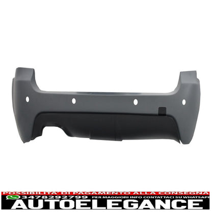 paraurti anteriore senza fendinebbia e paraurti posteriore con pdc da 28mm adatto per bmw serie 5 e61 touring 2003-2007 m-technik design