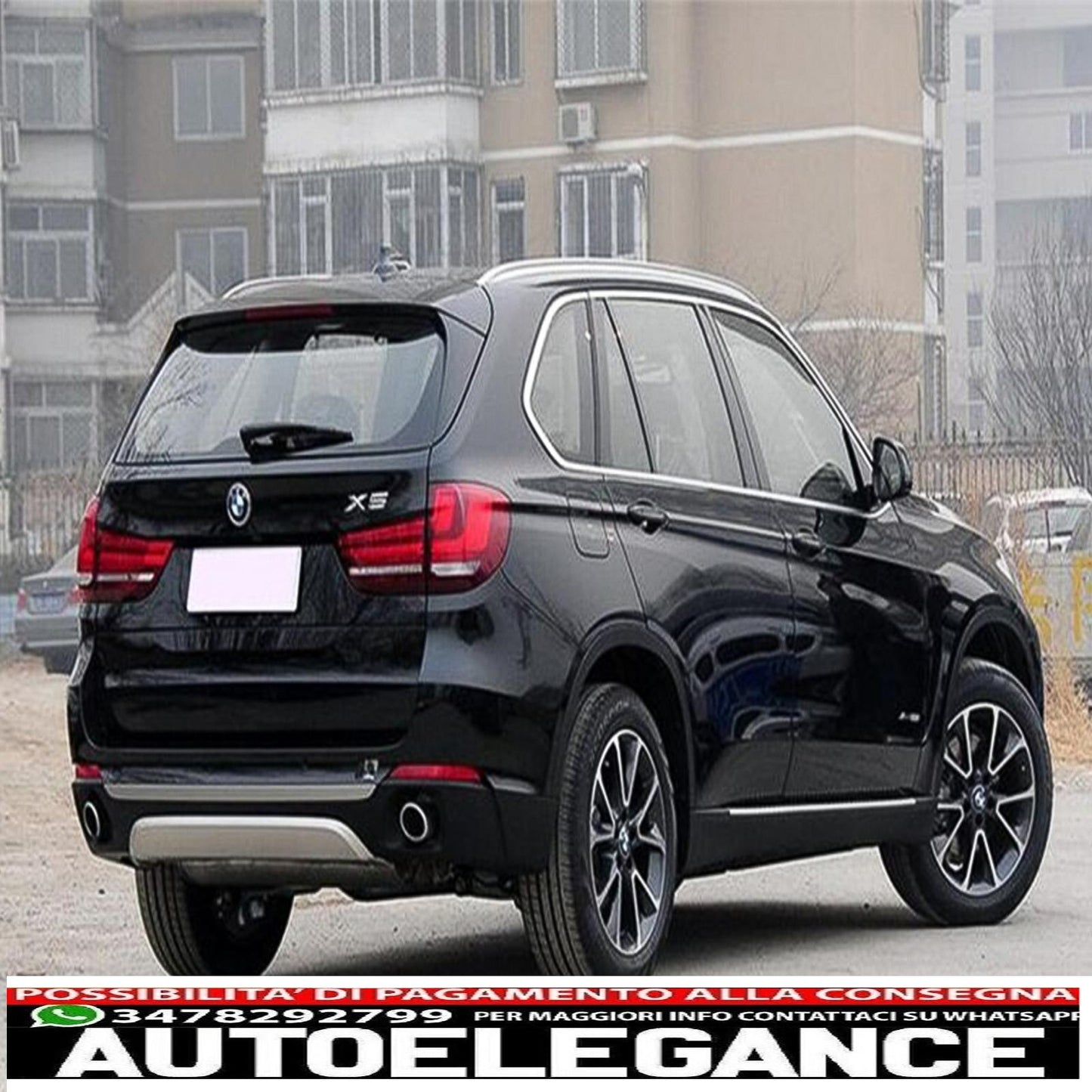 Decorative roof rails suitable for BMW X5 F15 (08.2013-2018) in aluminum