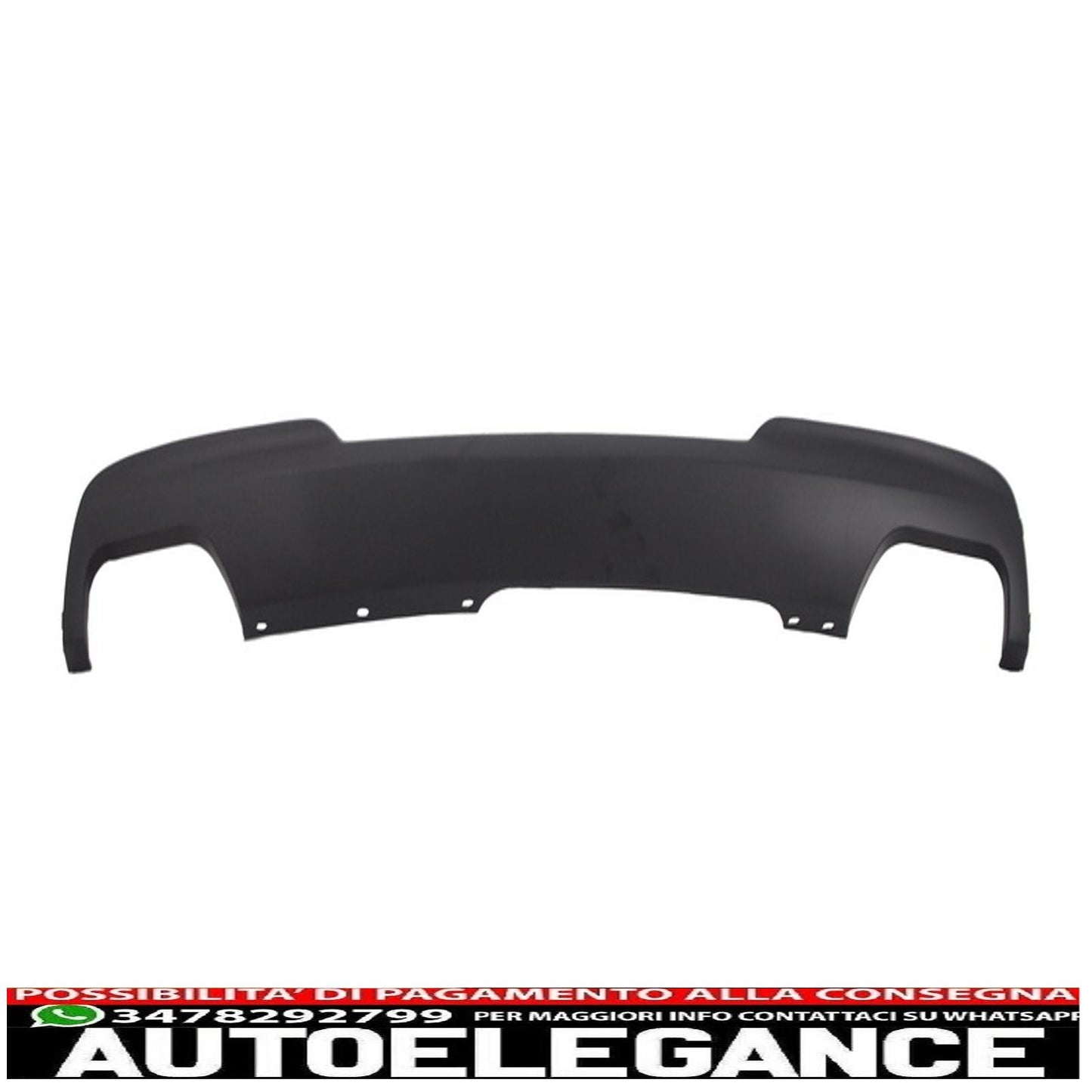 air diffuser with exhaust system suitable for bmw 5 series f10 (2011-2014) 102-433/70rs dual exhaust pipes m-technik design