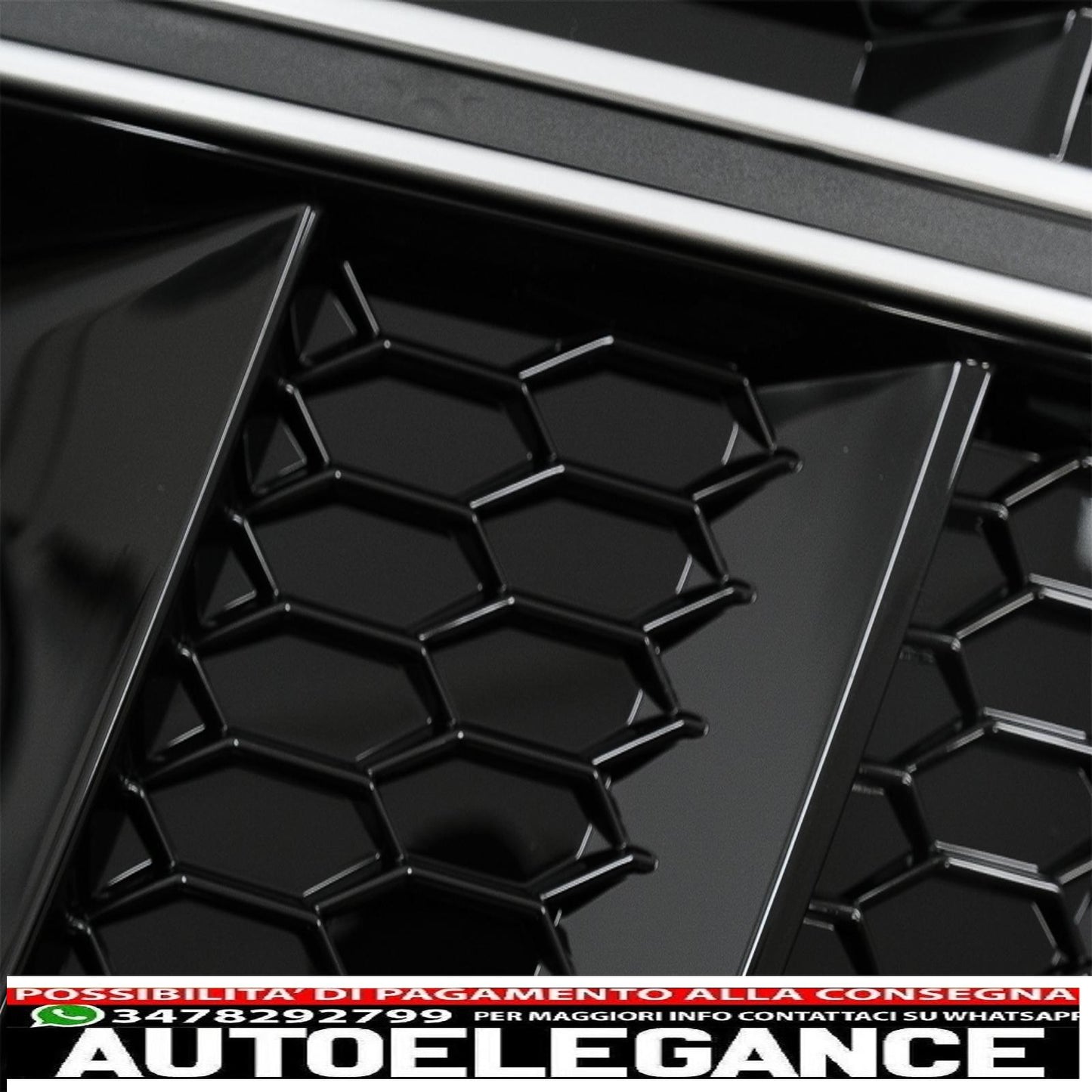 lower grill bumper covers ACC side grills suitable for audi a4 b9 sedan avant (2016-2018) rs4 design silver edition