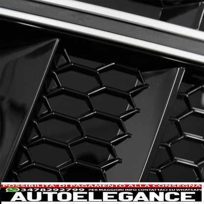 lower grill bumper covers ACC side grills suitable for audi a4 b9 sedan avant (2016-2018) rs4 design silver edition