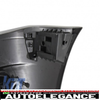 paraurti anteriore con fendinebbia adatto per bmw serie 3 coupé cabrio berlina station wagon e46 (1998-2004) design m3