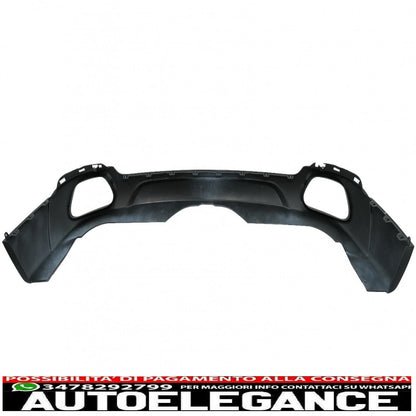 Diffusore mantovana per paraurti posteriore con terminali di scarico quadrati adatto per BMW X5 F15 (2013-2018) design m-tech V8 per paraurti posteriore standard edizione grigio scuro