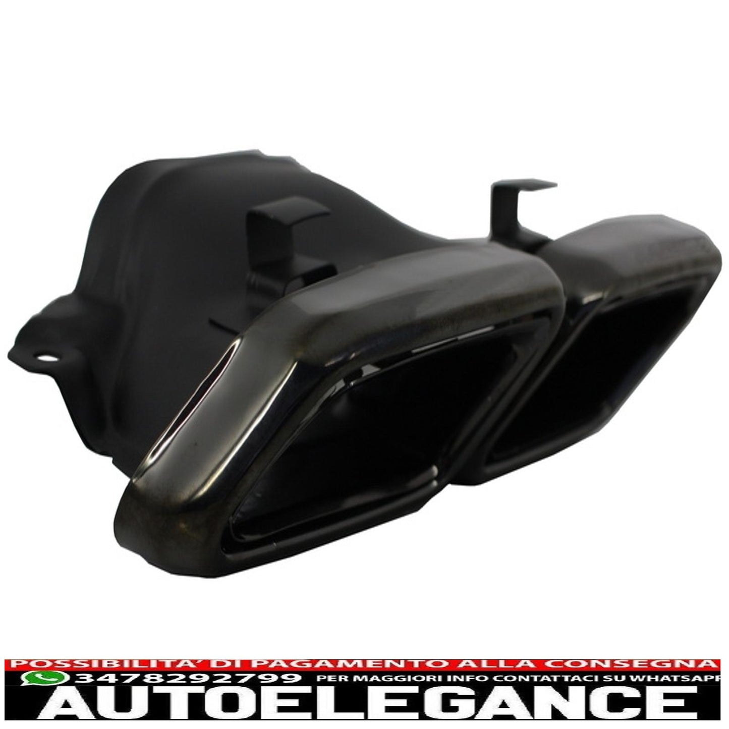 Exhaust muffler tips suitable for mercedes s class w222 e class w212 s212 facelift cls w218 sl class r231 e65 s65 sl65 design black edition
