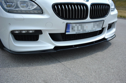 SPLITTER ADATTO PER BMW SERIE 6 F06 2013-2015 MSPORT LOOK NERO LUCIDO