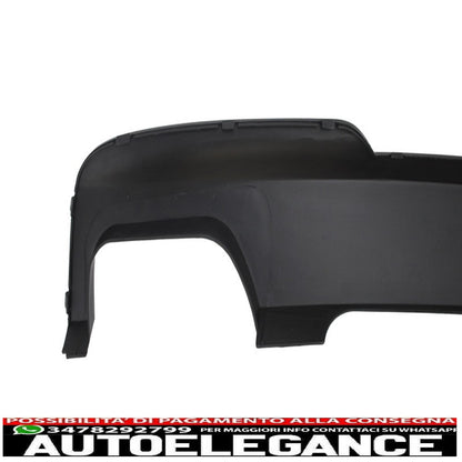 diffusore d'aria a doppia uscita edizione nero brillante adatto per bmw f10 f11 (2011-2017) con terminali di scarico sport m-teck 550i v8 lci design quadrato