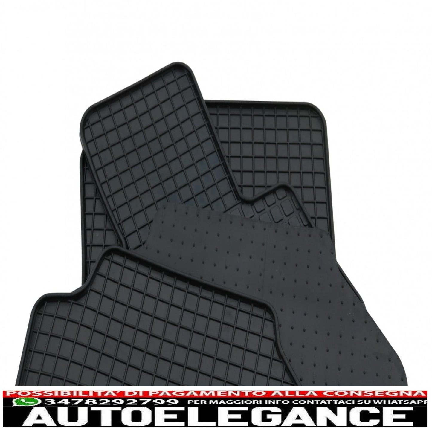 Black rubber mat suitable for bmw x3 f25 (2011-2017), x4 f26 (2014-2018)