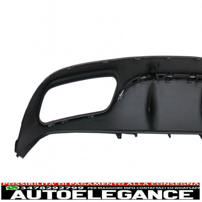 Rear bumper valance diffuser suitable for mercedes c class c205 a205 coupe cabriolet (2014-2019) design c63