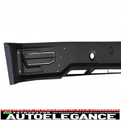 Additional front bumper spoiler with LED daytime running lights suitable for VW Transporter T6 (2015-up) Sportline design