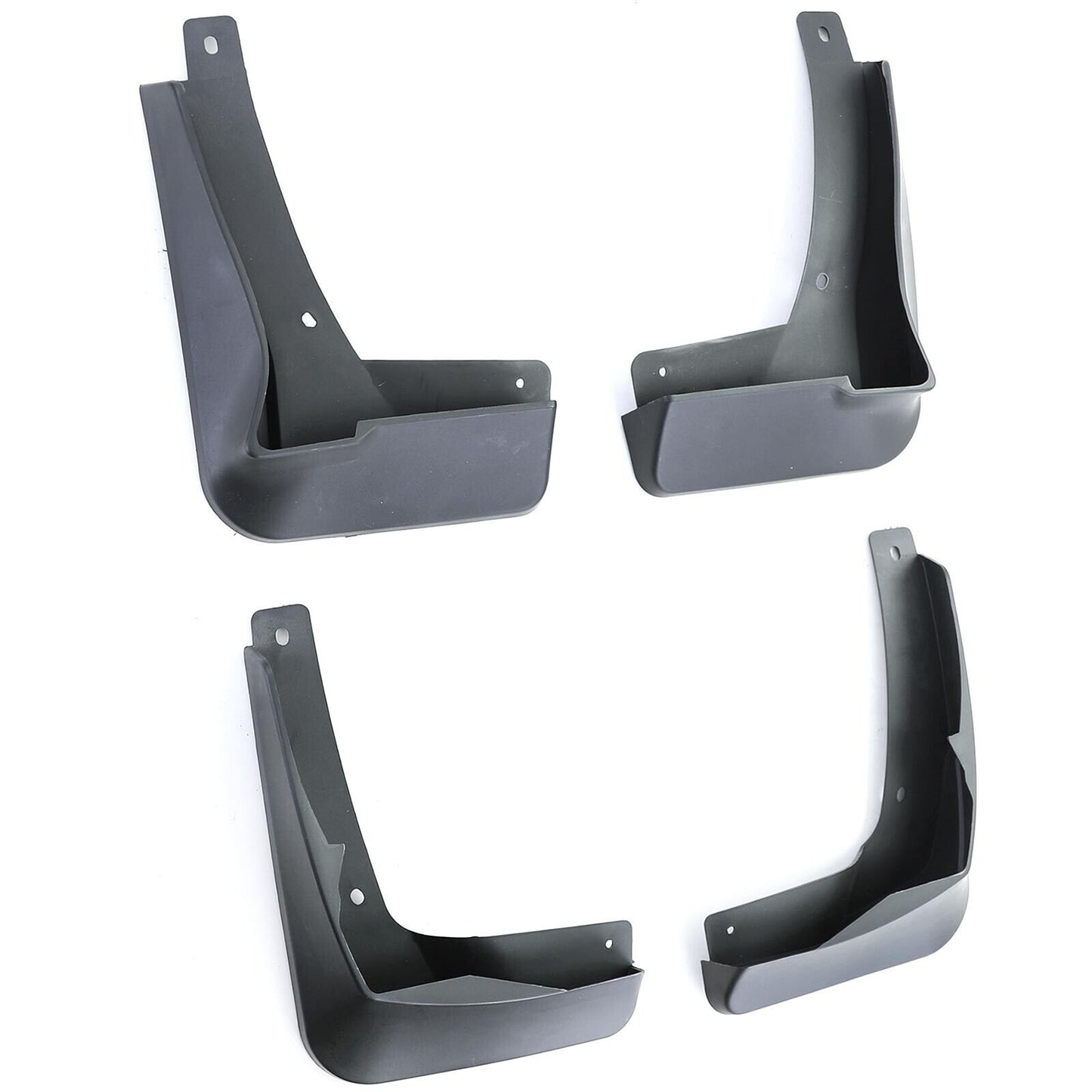 Black front and rear mud flaps suitable for VW Golf 8 with R-Line