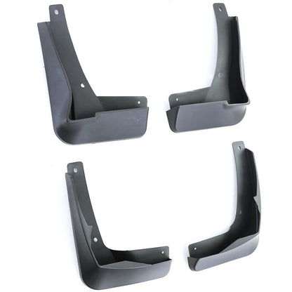 Black front and rear mud flaps suitable for VW Golf 8 with R-Line