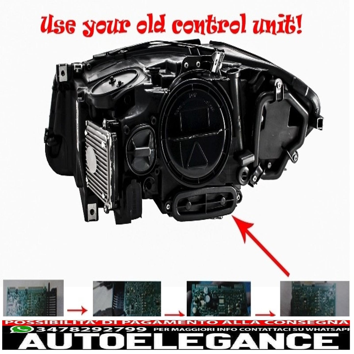 Fari angel eye full led adatti per bmw serie 5 f10 f11 lci (2014-2017)