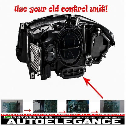 Fari angel eye full led adatti per bmw serie 5 f10 f11 lci (2014-2017)