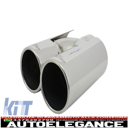 m-technik body kit suitable for bmw e60 (5 series) (2003-2010) with acs-look exhaust silencer 