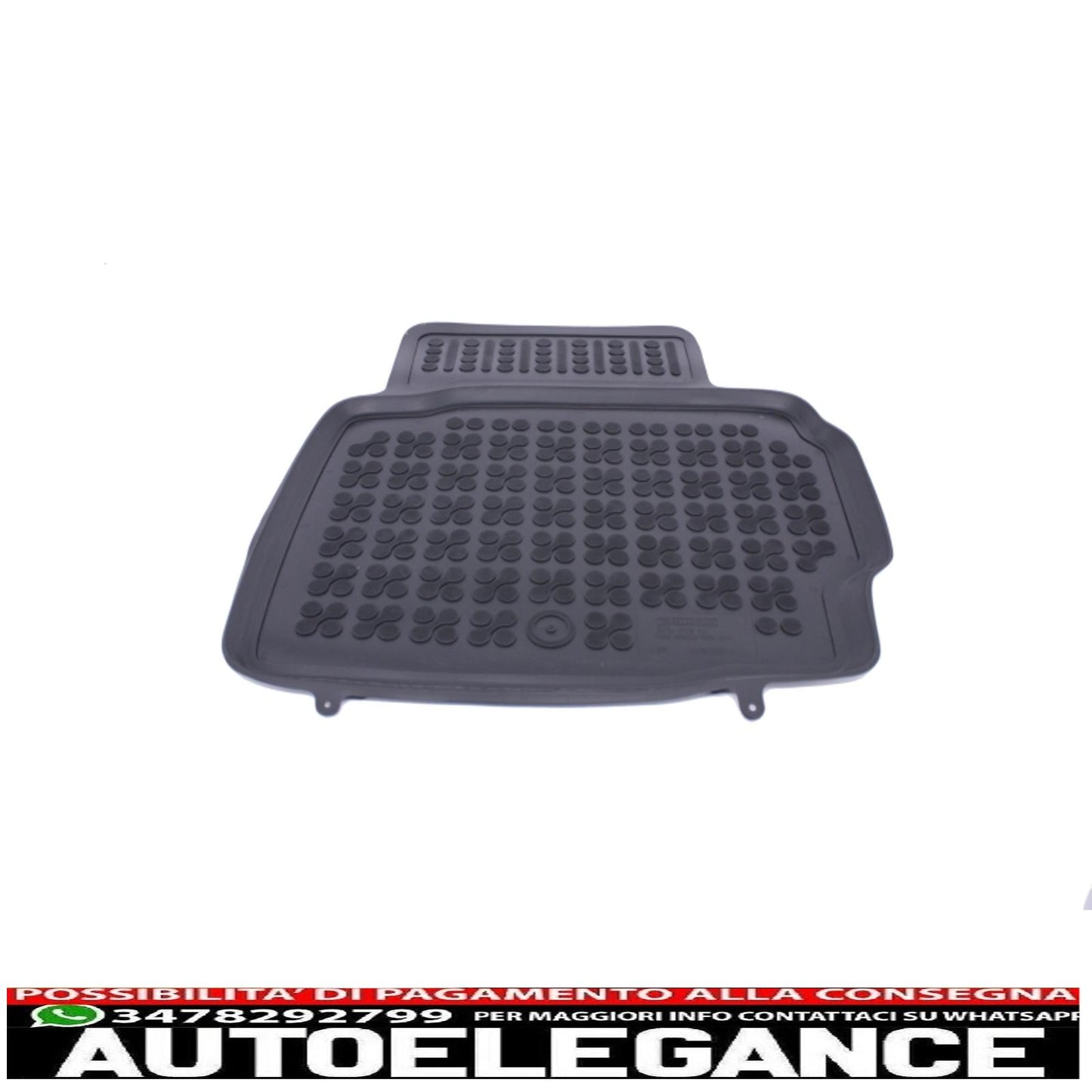 Black rubber mat suitable for Ford Mondeo V Vignale, Mondeo V Hybrid 2014+