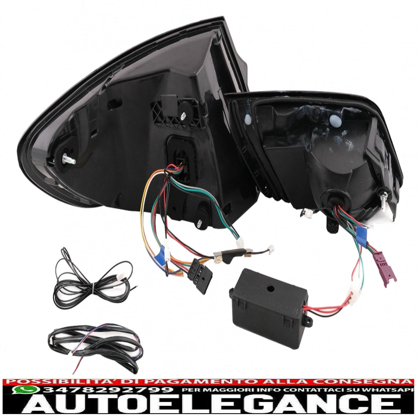 LED taillights suitable for BMW 5 Series F10 (2011-2017) with dynamic sequential cornering lights updated to LCI G30 design