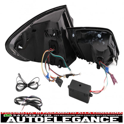 LED taillights suitable for BMW 5 Series F10 (2011-2017) with dynamic sequential cornering lights updated to LCI G30 design