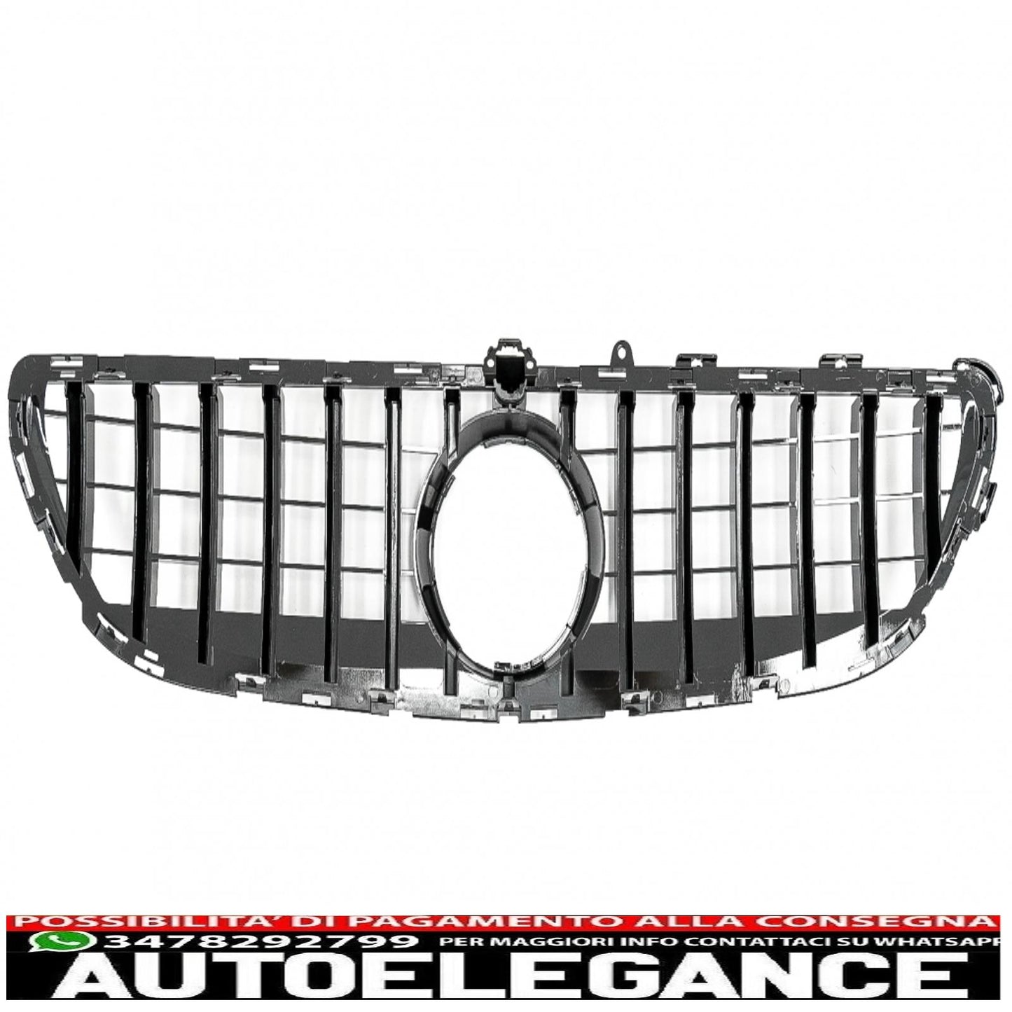 front grille suitable for mercedes cls w218 facelift (2014-2017) gt-r panamericana design chrome 