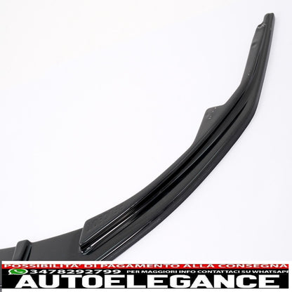 Front Bumper Lip Extension Spoiler Fit For Peugeot 308 MK3 (2021-up) Piano Black 