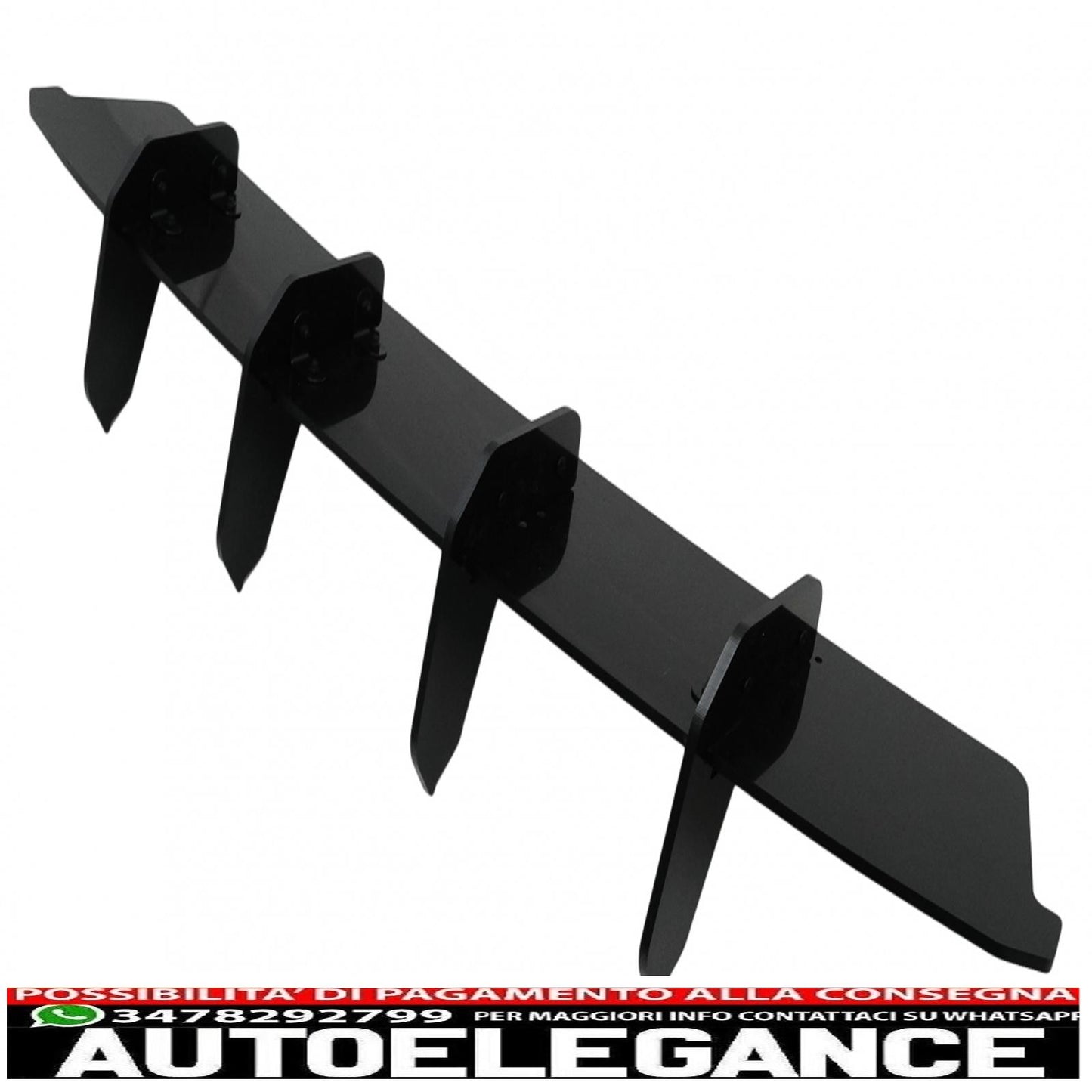 estensione paraurti posteriore per diffusore adatto per mercedes cla 35 / 45 c118 x118 con aero pack (2019-up) nero