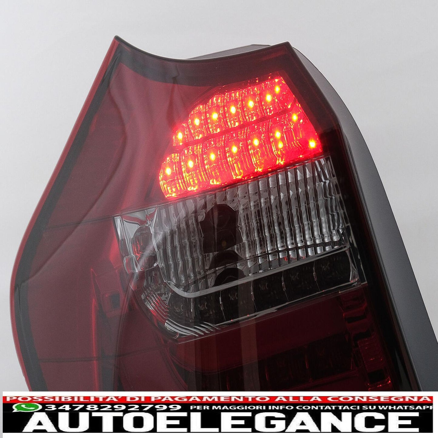 LED Light Bar Rear Lights For BMW 1 Series E81 E87 04-08.07 Smoke Red 