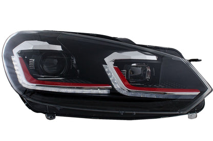 Grille for VW Golf 6 2008-2012 LED Headlights Dynamic Turning Lights GTI Look 