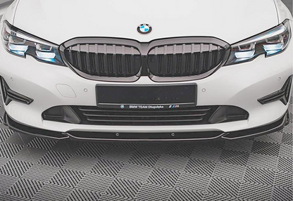 SPLITTER ANTERIORE ADATTO PER BMW SERIE 3 G20 2019+ LOOK NERO LUCIDO