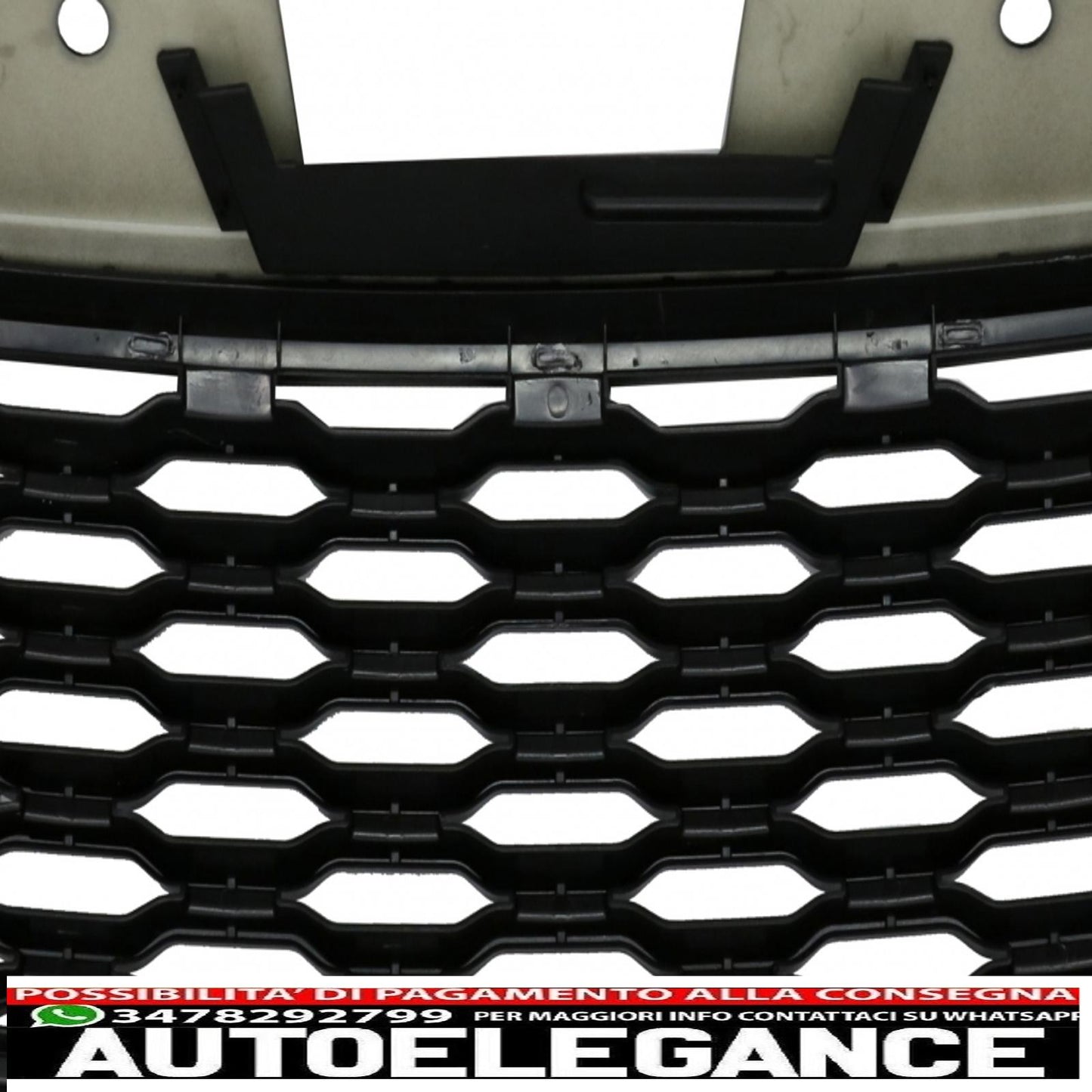 center grille suitable for range rover vogue l405 (2013-2017) autobiography design conversion to 2018 edition black and chrome look