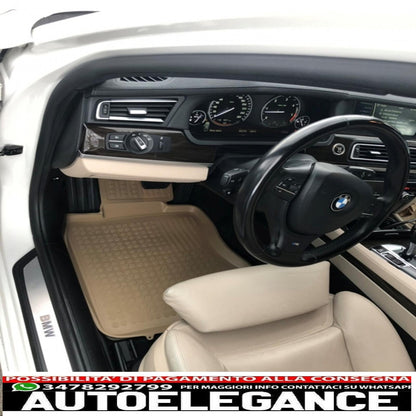 Beige floor mat suitable for bmw 7 (f01) (2008-2015) 