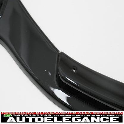 Additional spoiler lip for front bumper suitable for VW Transporter T6 (2015-up) glossy black 