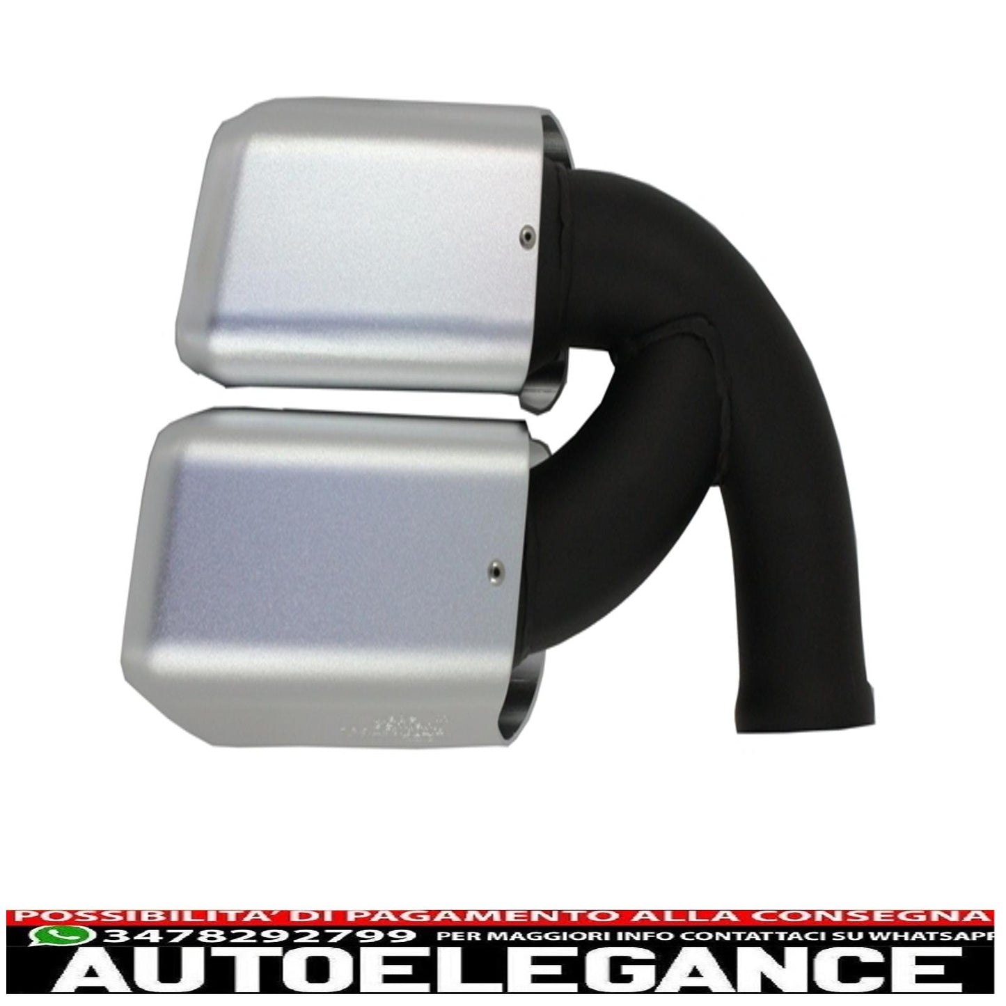 exhaust tips muffler tips suitable for porsche cayenne 958 (2011-up) cayenne s, cayenne turbo, cayenne turbo s,