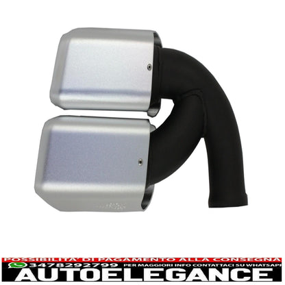exhaust tips muffler tips suitable for porsche cayenne 958 (2011-up) cayenne s, cayenne turbo, cayenne turbo s,