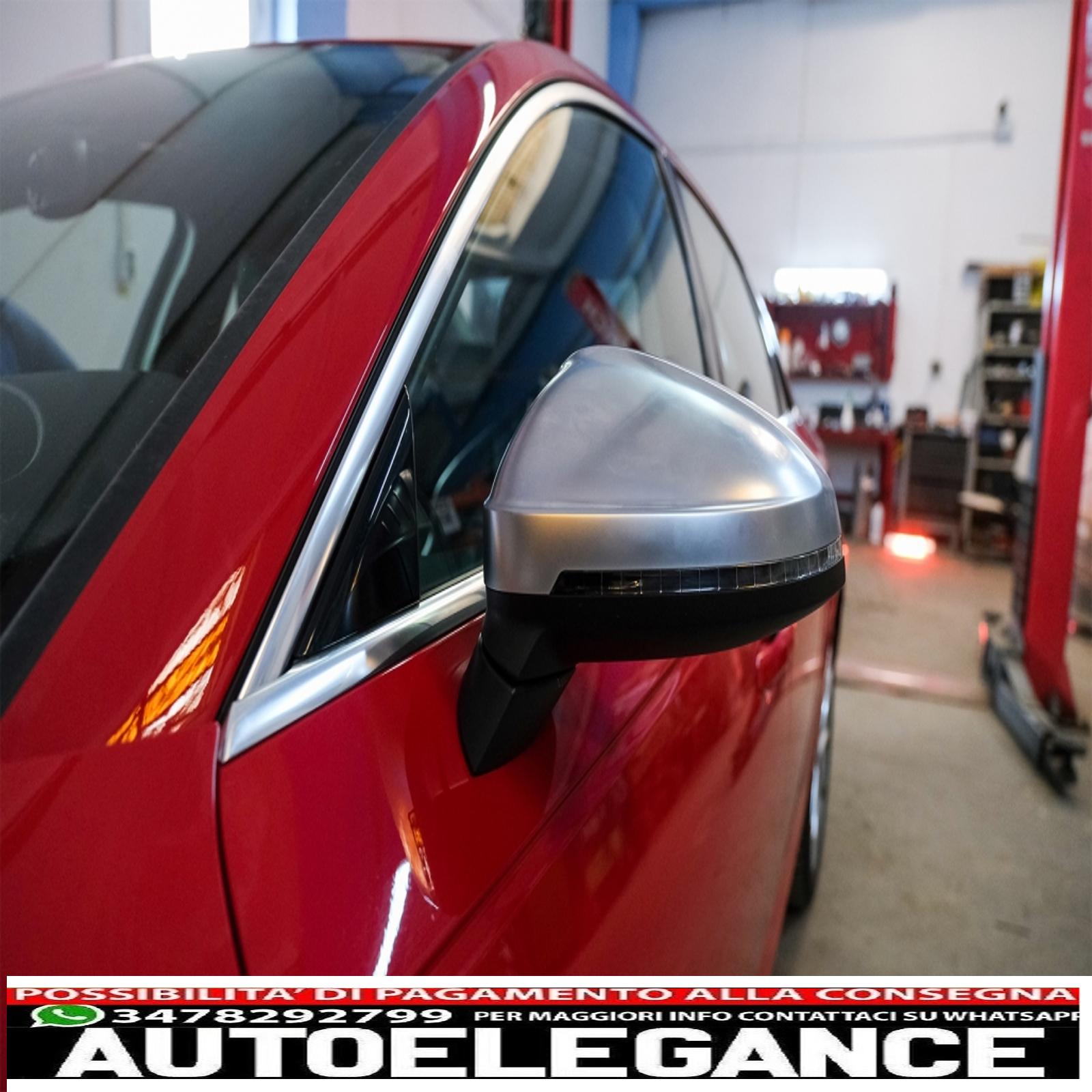 Copri specchietti adatti per audi a4 b9 (2016-) alloggiamento completo placcato in alluminio AUTOELEGANCERICAMBI