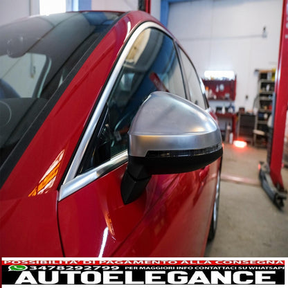 Copri specchietti adatti per audi a4 b9 (2016-) alloggiamento completo placcato in alluminio AUTOELEGANCERICAMBI