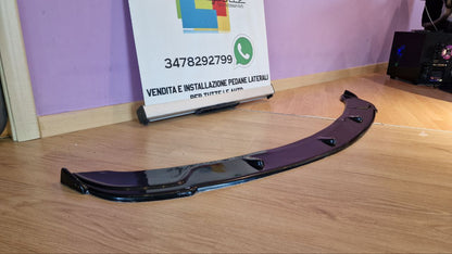SPLITTER ANTERIORE ADATTO PER BMW SERIE 3 E90 E91 M-SPORT 2008-2011 NERO LUCIDO