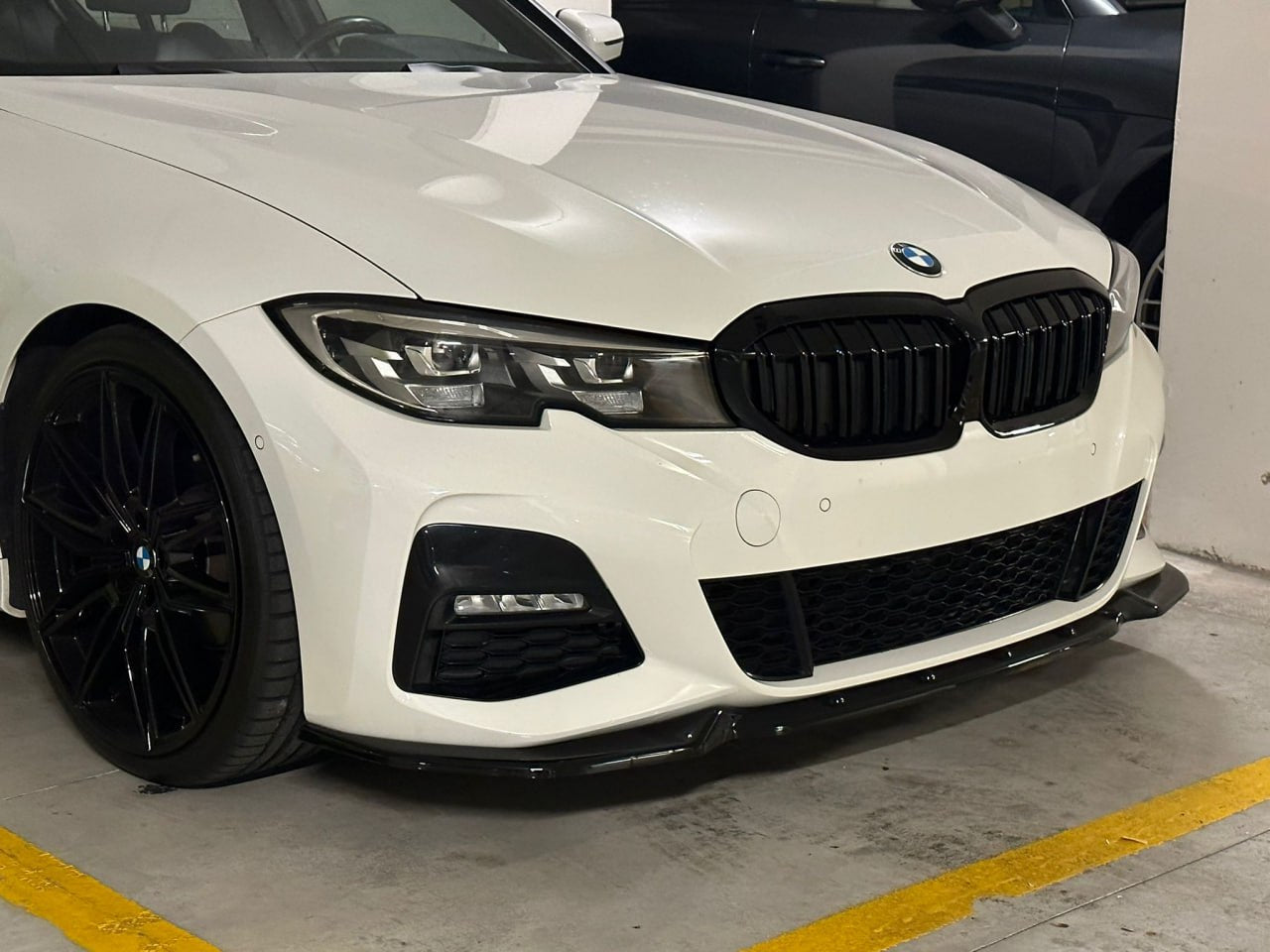 GRIGLIA ADATTA PER BMW SERIE 3 G20 G21 2018-2022 DOPPIA FASCIA LOOK NERO LUCIDO
