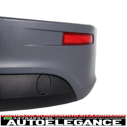 rear bumper extension suitable for vw golf 5 v (2003-2007) r32 look and complete exhaust system catback muffler