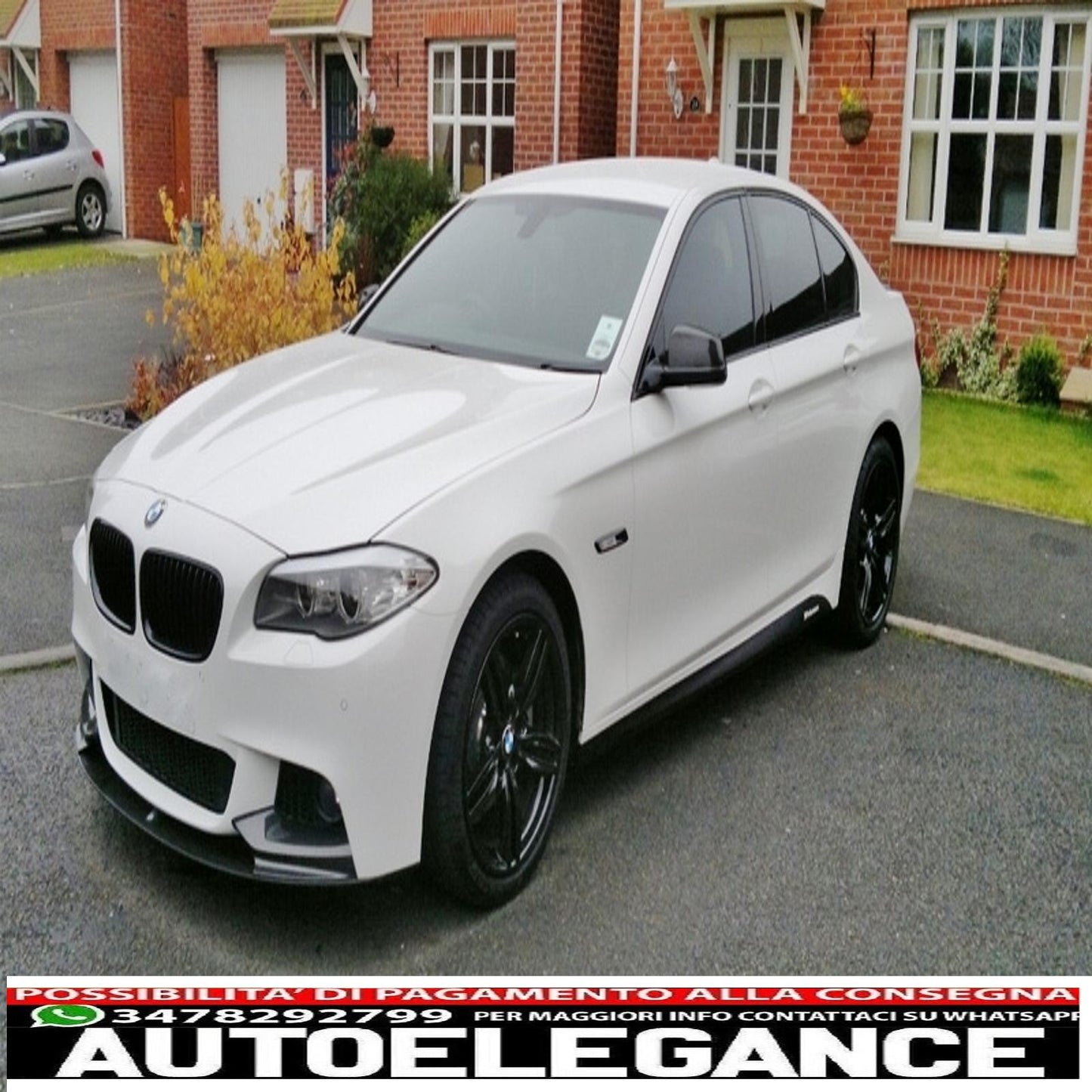 side decals matt black vinyl sticker suitable for bmw 5 series f10 f11 (2011-up) m-performance design 