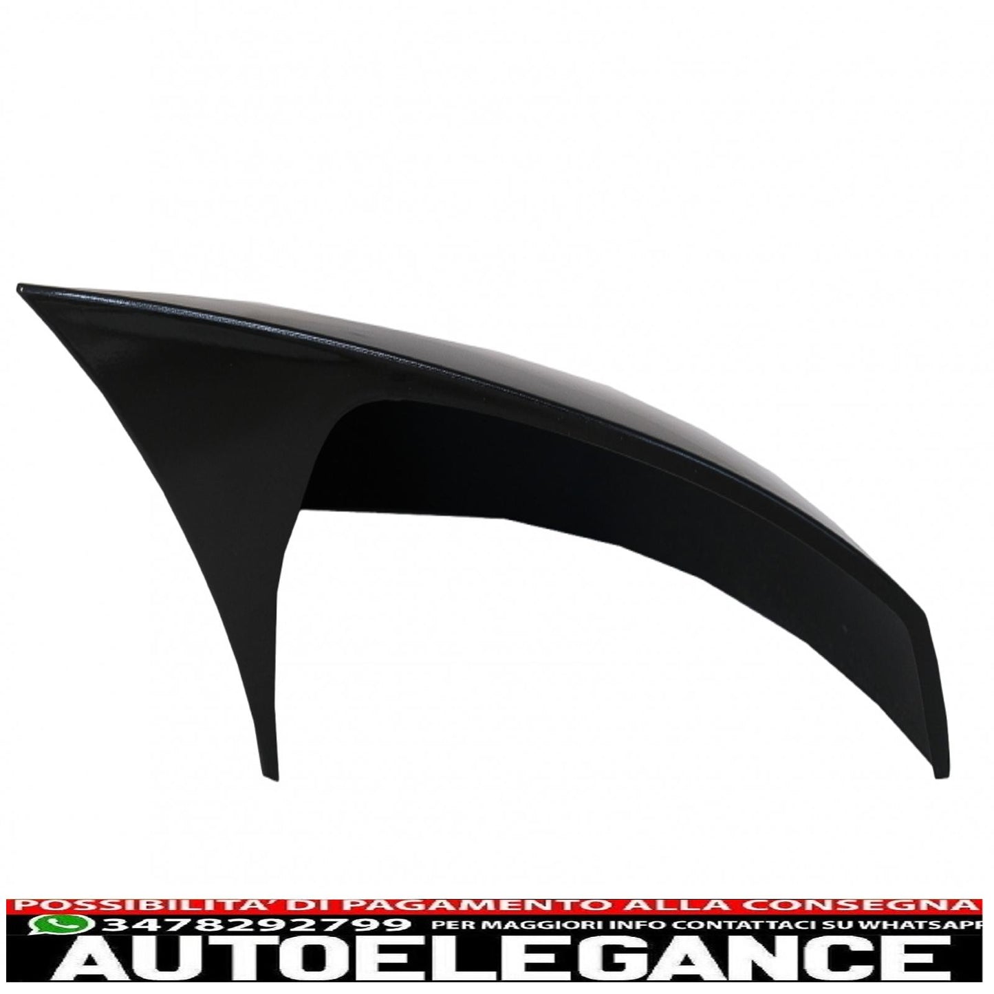 Calotte specchietti adatte per audi a3 8v rs3 cabriolet limousine sportback (2012-2019) bat look nero pianoforte AUTOELEGANCERICAMBI