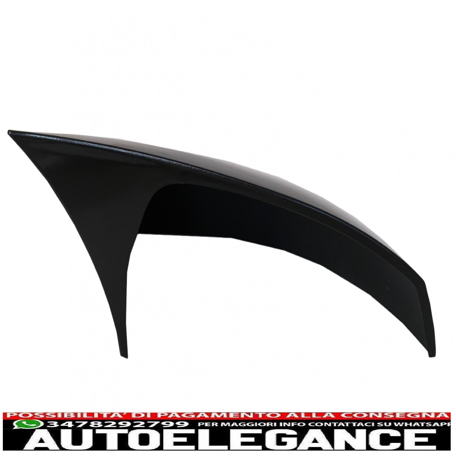Calotte specchietti adatte per audi a3 8v rs3 cabriolet limousine sportback (2012-2019) bat look nero pianoforte AUTOELEGANCERICAMBI