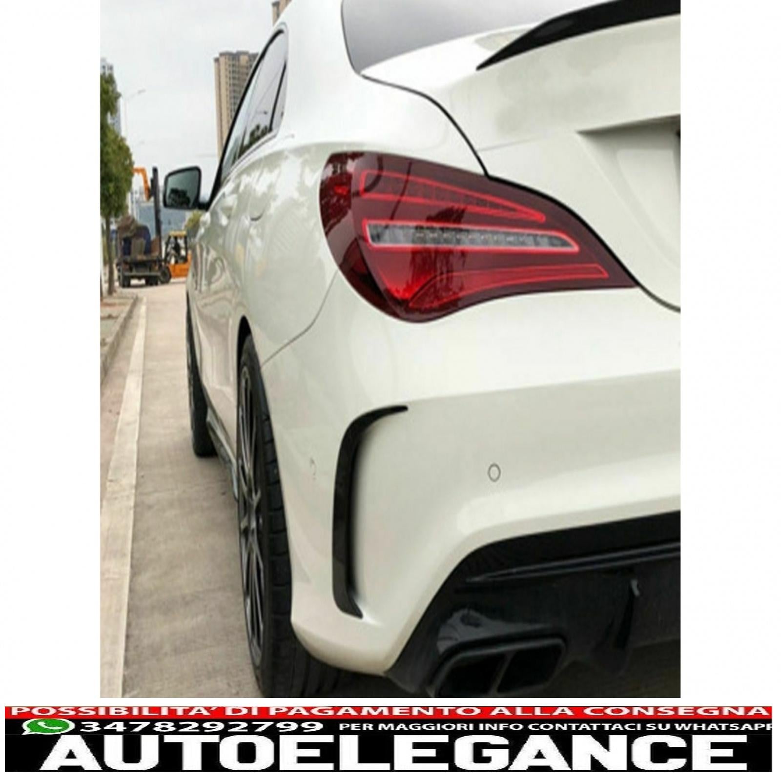 alette paraurti posteriori alette laterali ribaltabili adatte per mercedes cla w117 (2014-2018) edizione carbonio AUTOELEGANCERICAMBI
