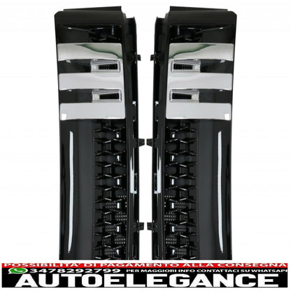 griglia centrale con prese d'aria laterali adatta per land rover vogue iii l322 (2010-2012) all black autobiography supercharged edition