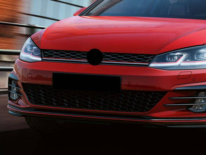 GRIGLIA ANTERIORE ADATTA PER VW GOLF 7 2012-2017 LOOK GTI NERO LUCIDA