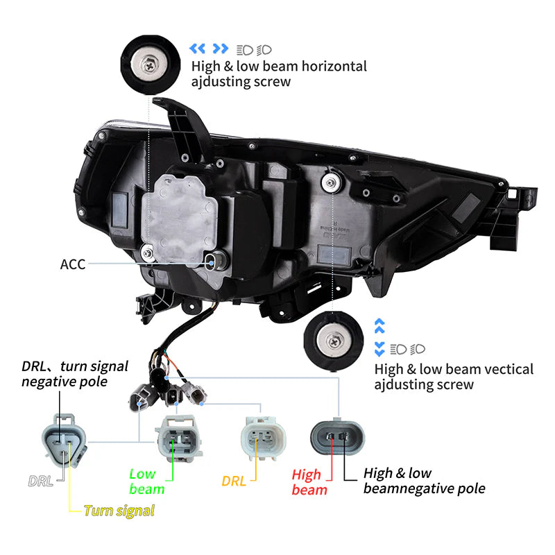 Fari per proiettori LED per Toyota 4Runner 2014-2020 (non per 2021)