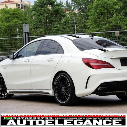 matt black upper hood roof and tailgate sticker set suitable for mercedes cla w117 c117 x117 (2013-2016) a class w176 (2012-2018) 45 design