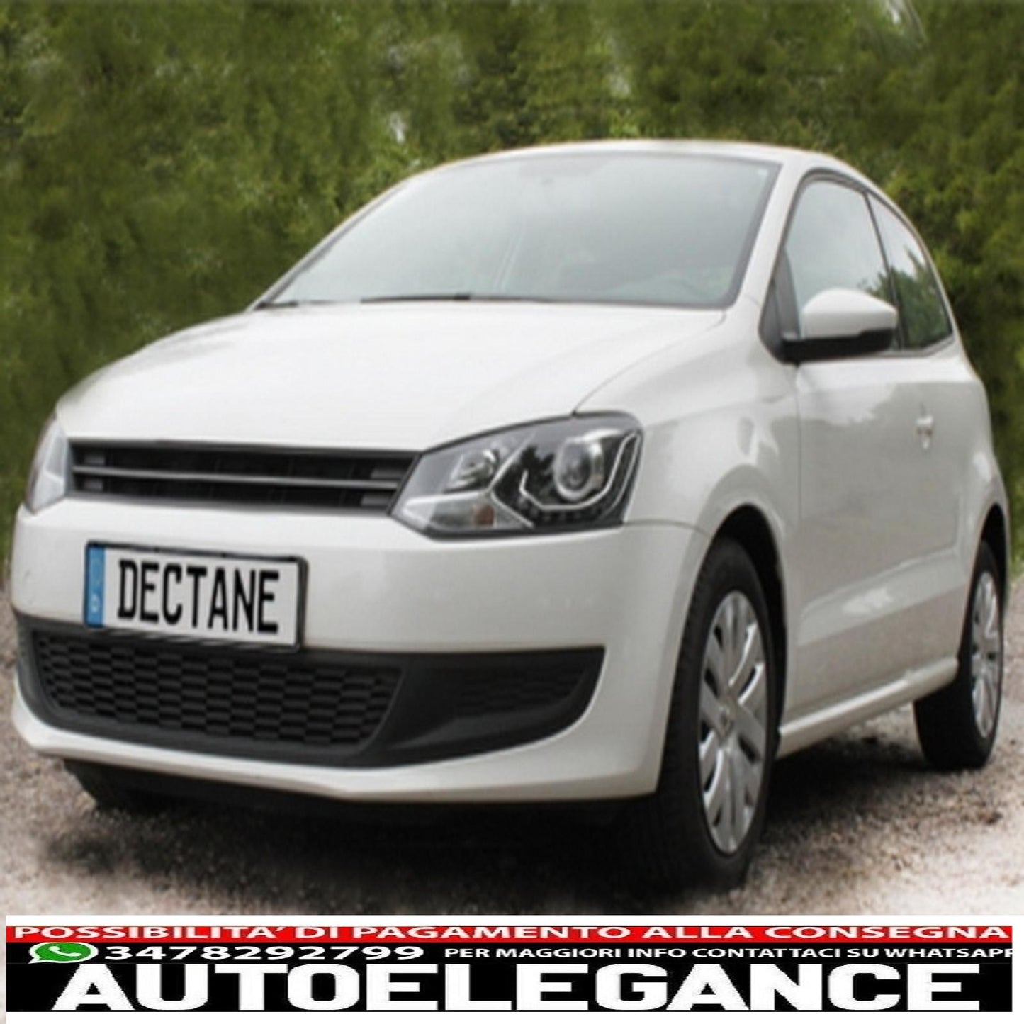dayline headlights suitable for vw polo 6r 09+ led drl daytime running lights black optics
