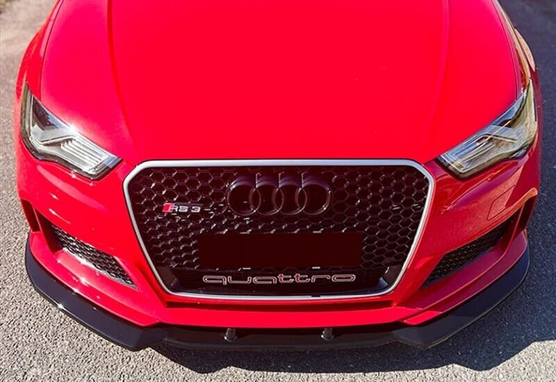 SPLITTER ANTERIORE ADATTO PER AUDI A3 RS3 8V 2012+ LOOK SPORTIVO
