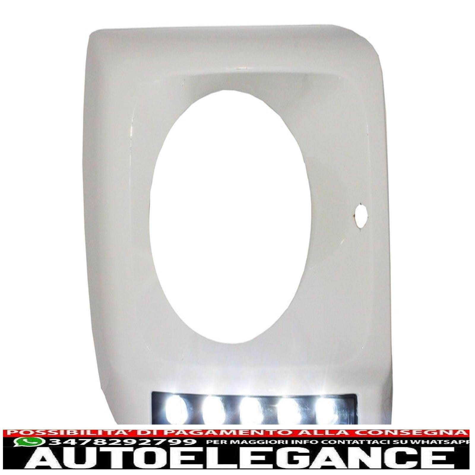 Copri fari bianchi con led drl luci di marcia diurna adatti per mercedes classe g w463 (1989-2012) design g65 AUTOELEGANCERICAMBI