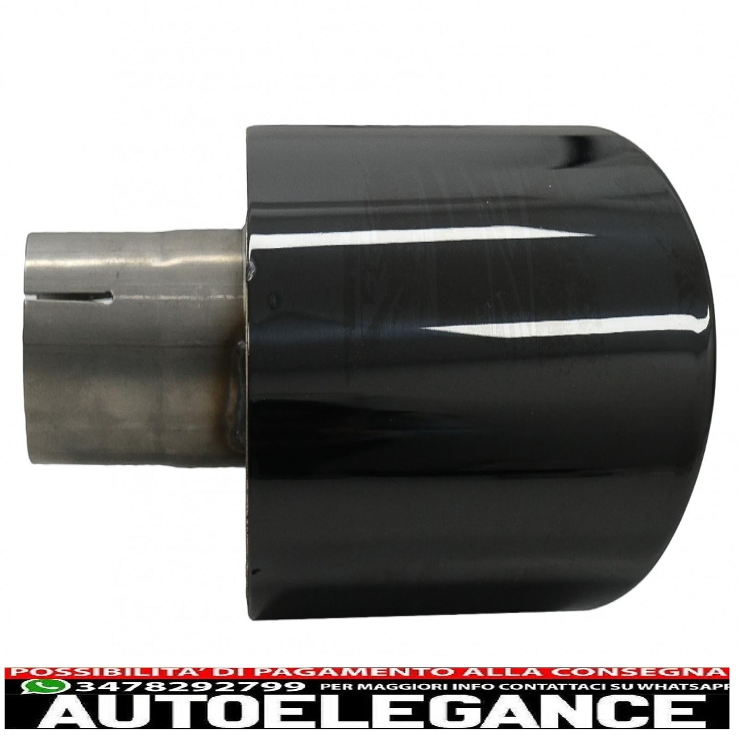 COPPIA Terminali di scarico adatti per audi look rs nero