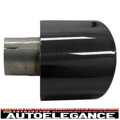COPPIA Terminali di scarico adatti per audi look rs nero